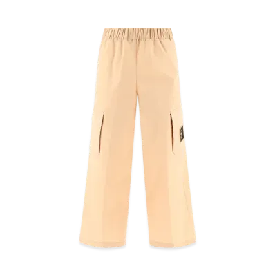 FENDI Kids Cargo Trousers With Monogram Details "Beige"