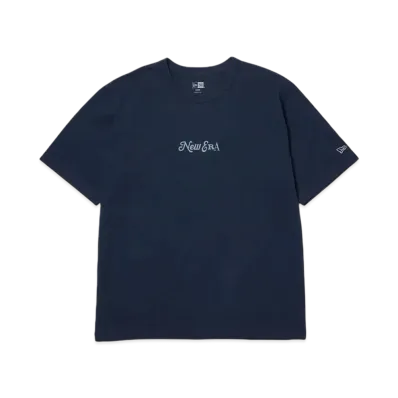 NEW ERA Short Sleeve Washed Cotton T-shirt Logo Archive "Light Navy"