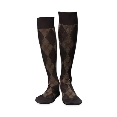 MASU x Tabio Angel Argyle Socks "Brown"