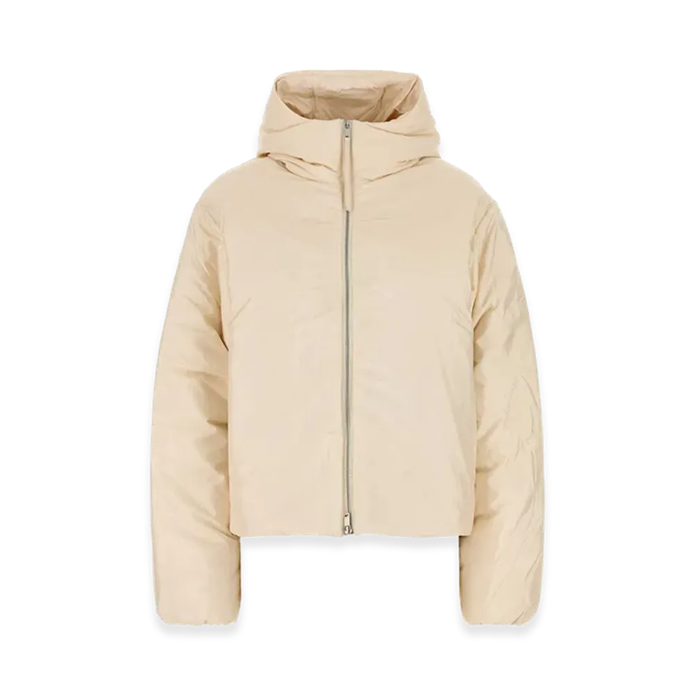 Jil Sander Women's Cream Nylon Blend Down Jacket "Yellow"