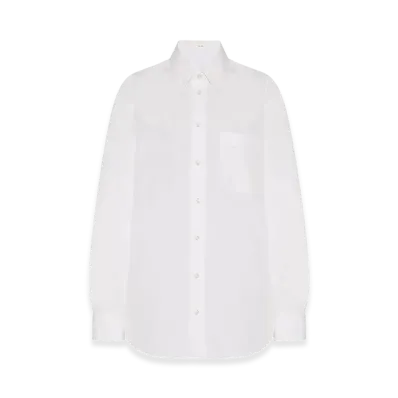 The Row Women's Gavina Cotton Shirt "White"