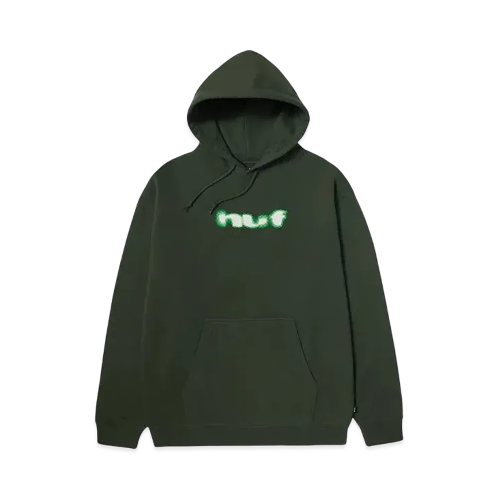 HUF Winter 24 Blur Hoodie "Hunter Green"