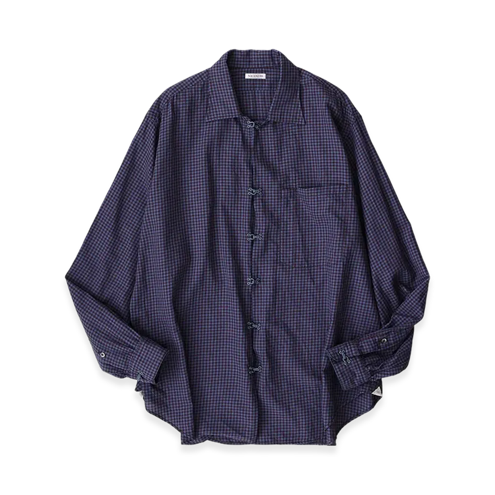 NICENESS Swish Hook Shirt "Blue Brown"