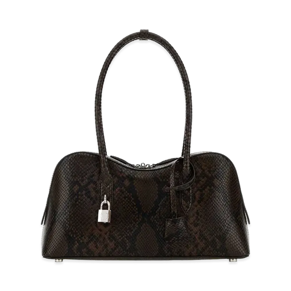 STELLA McCARTNEY Women's Printed Synthetic Leather Ryder Medium Shoulder Bag "Brown"