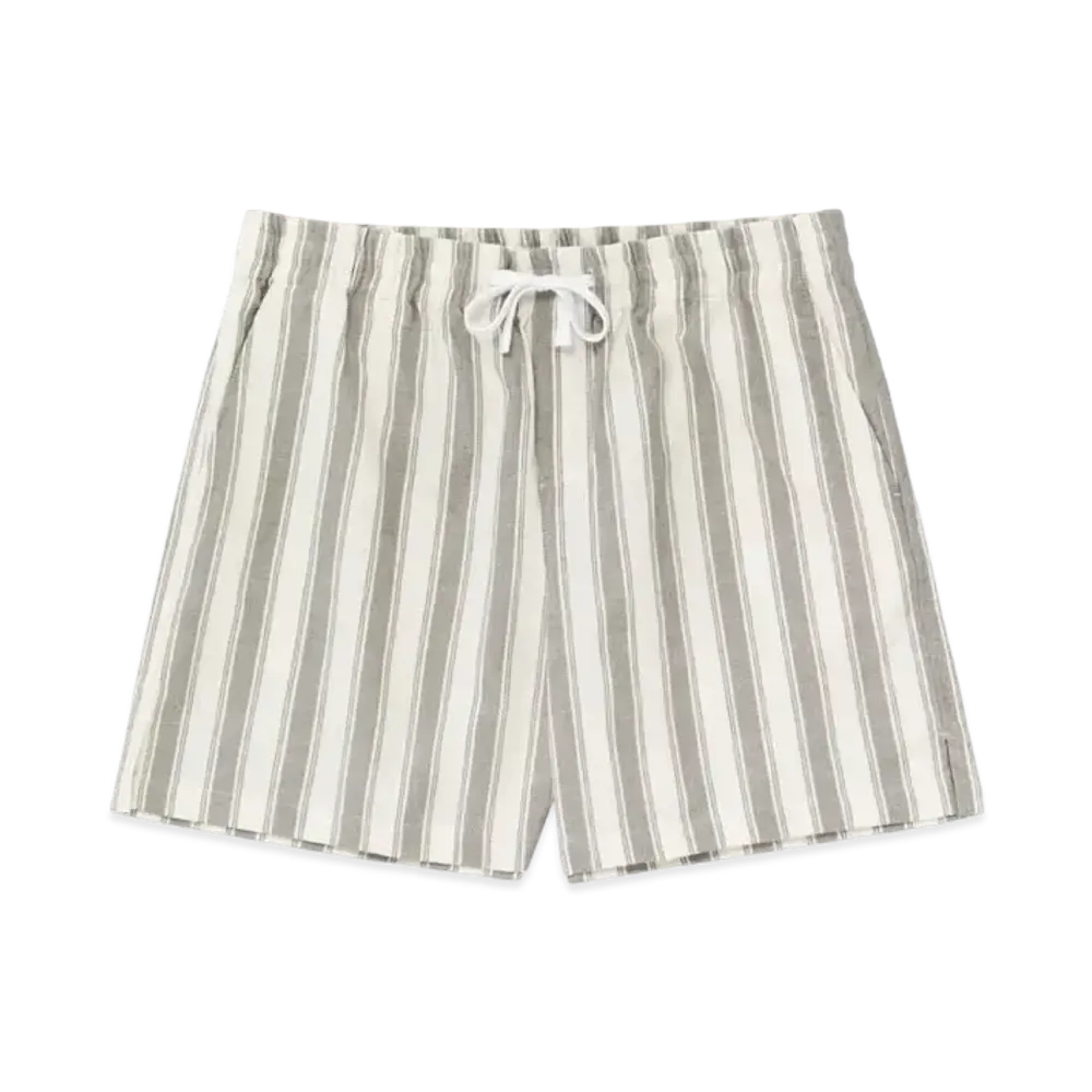 Aime Leon Dore Striped Drawstring Short "Gray"