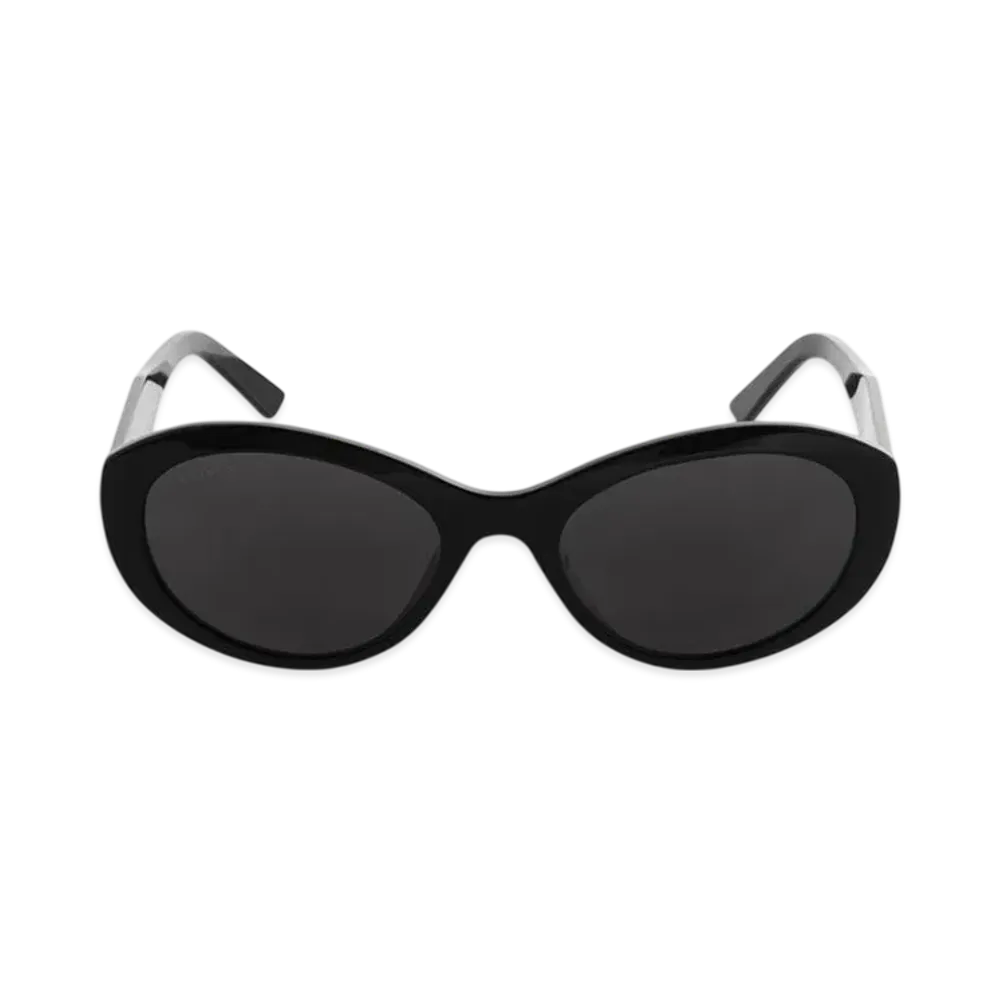 BALENCIAGA Flat Oval Sunglasses "Black"