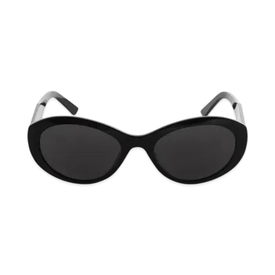 BALENCIAGA Flat Oval Sunglasses "Black"