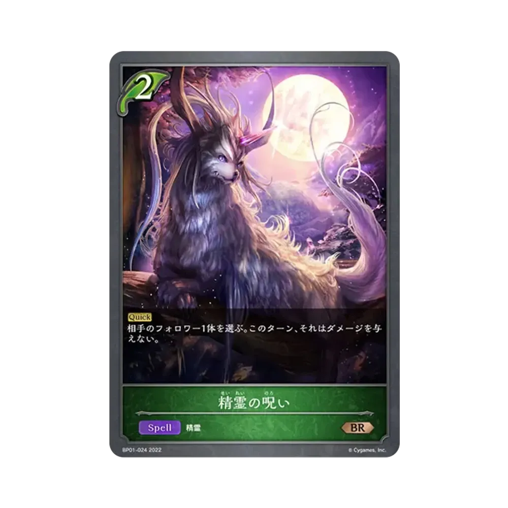 精霊の呪い BR [BP01-024](ブースターパック 第1弾「創世の夜明け」)