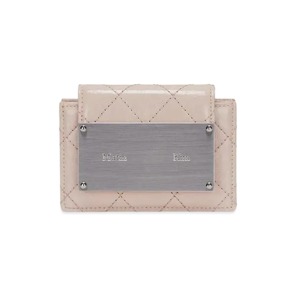 Matin Kim Vintage Accordion Wallet "Beige"