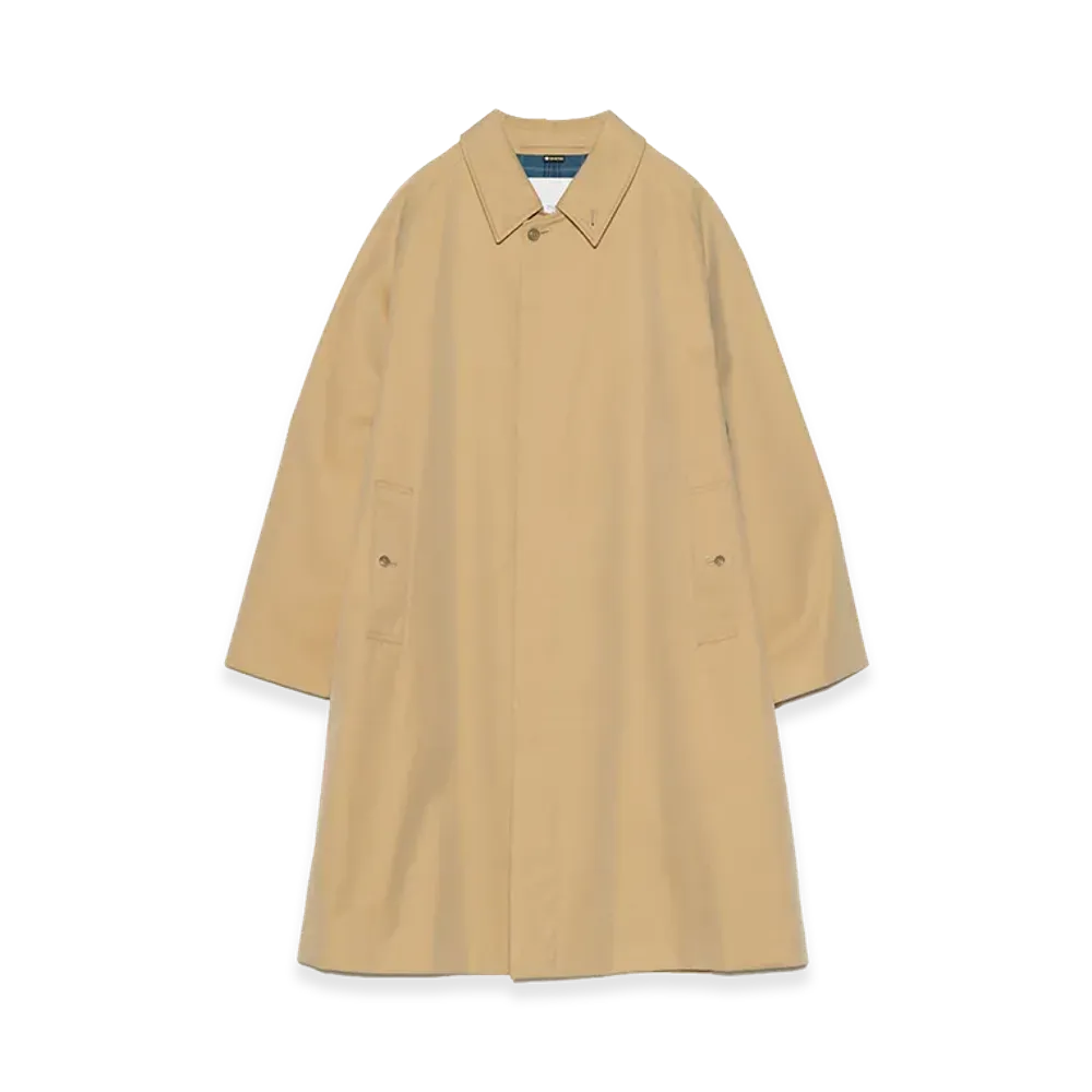 nanamica 2L Cotton Gore-Tex Balmacaan Coat "Beige"