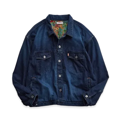 NICENESS Sterling British Trucker Denim Jacket "Indigo"
