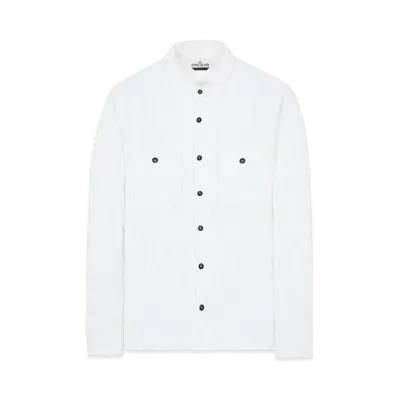 Stone Island 12111 COTTON CORDUROY_REGULAR FIT "White"