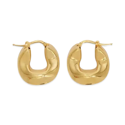 Jil Sander Women's Earrings "Gold"