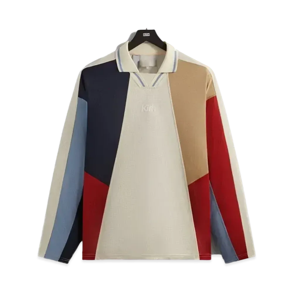 Kith Long Sleeve Panelled Otto Polo "Sandrift"