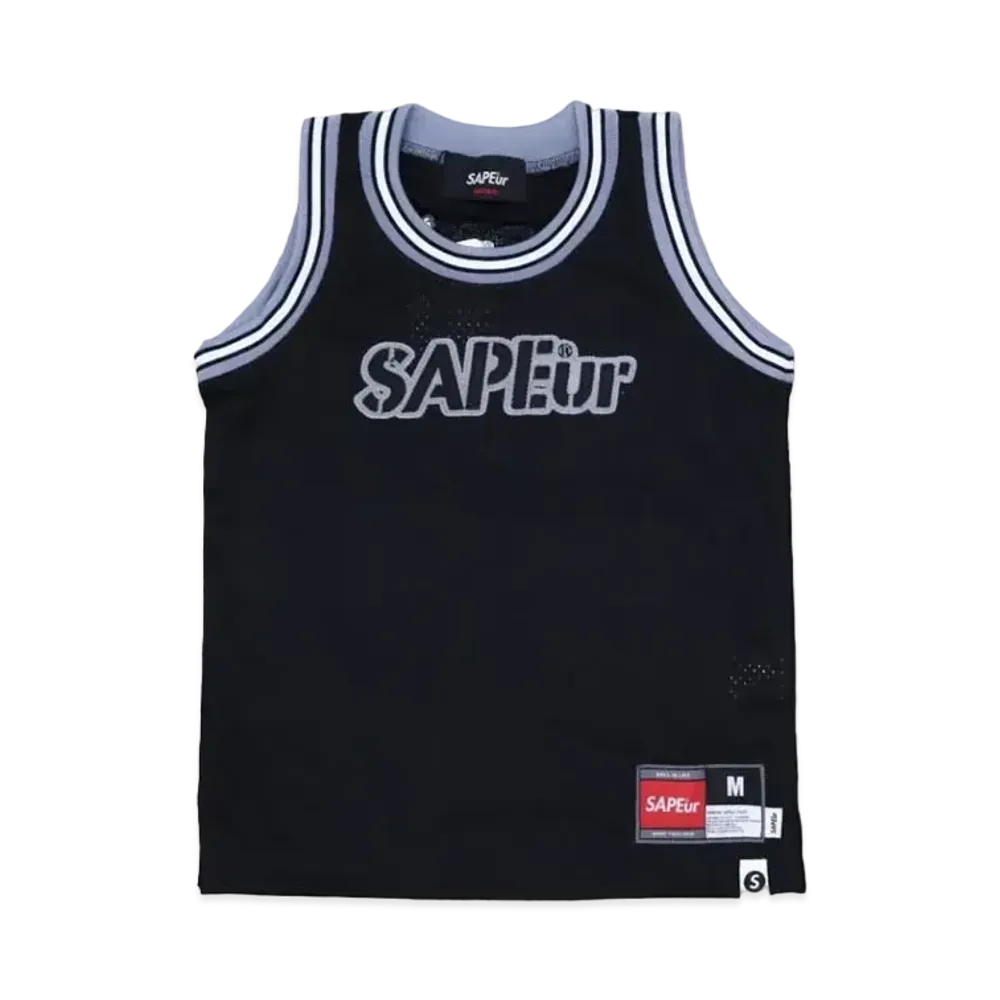 SAPEur Basket Tank Top Kids "Black"