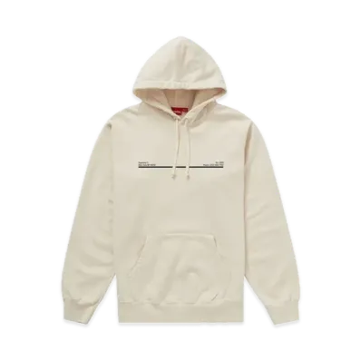 Supreme Shop Hooded Sweatshirt New York City "Natural"