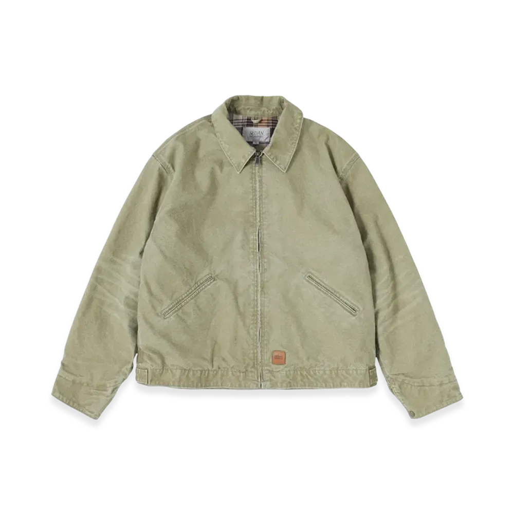 SEDAN ALL-PURPOSE Vintage Washed Cotton Duck Jacket "Khaki"