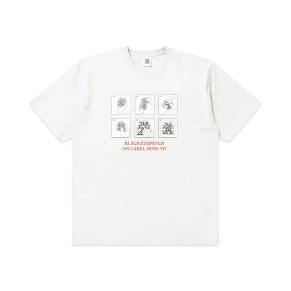 BlackEyePatch OG Label How-To Tee "Ash"