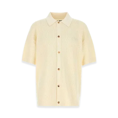 AMIRI Cream Crochet Shirt "Yellow"