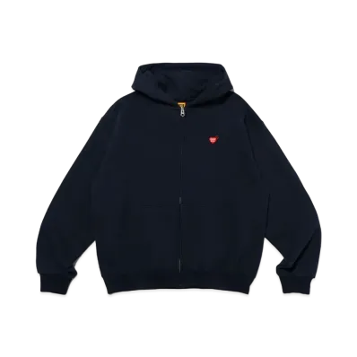 HUMAN MADE Zip-Up Hoodie "Navy" HM27CS033