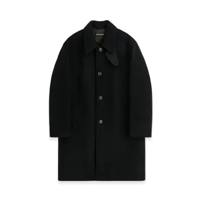 OUR LEGACY Car Coat "Black Slyly Herringbone"