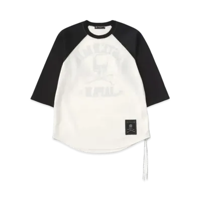 mastermind JAPAN Baseball Tee "Black White"