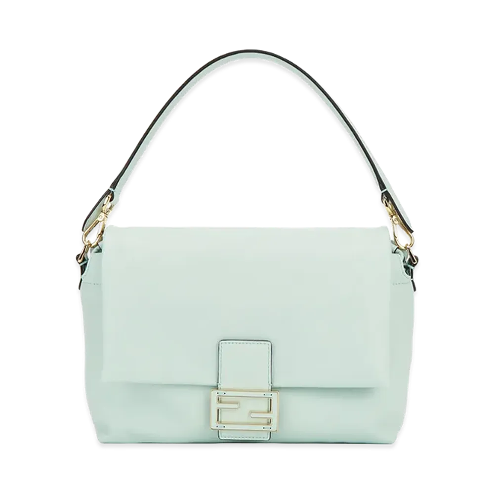 FENDI Women's Mamma Bag M Nappa Blossom No Charms Attached "Fairy Green"