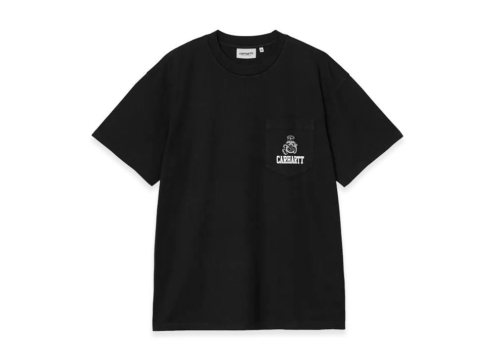 Carhartt WIP S/S Pond Corps Pocket T-Shirt "Black(Heavy Stone Wash)"