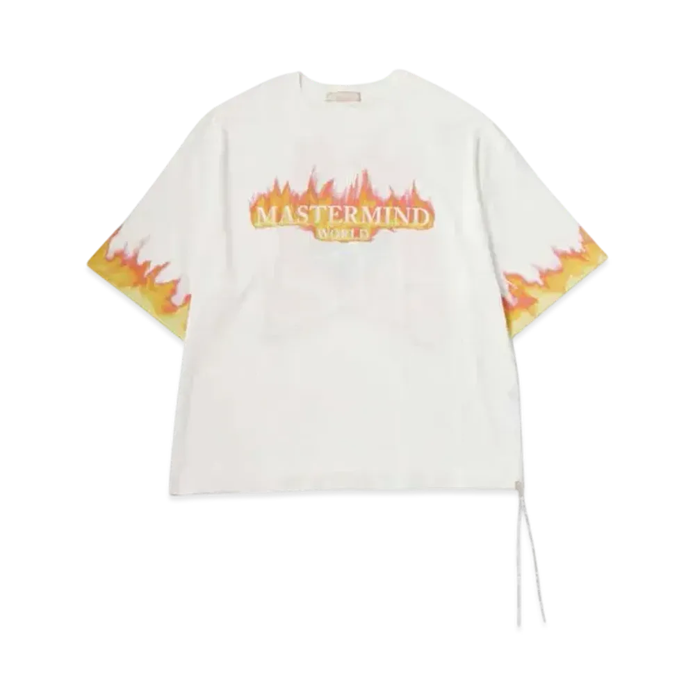 mastermind WORLD Boxy Frame Tee "White (Blue)"