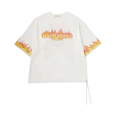 mastermind WORLD Boxy Frame Tee "White (Blue)"