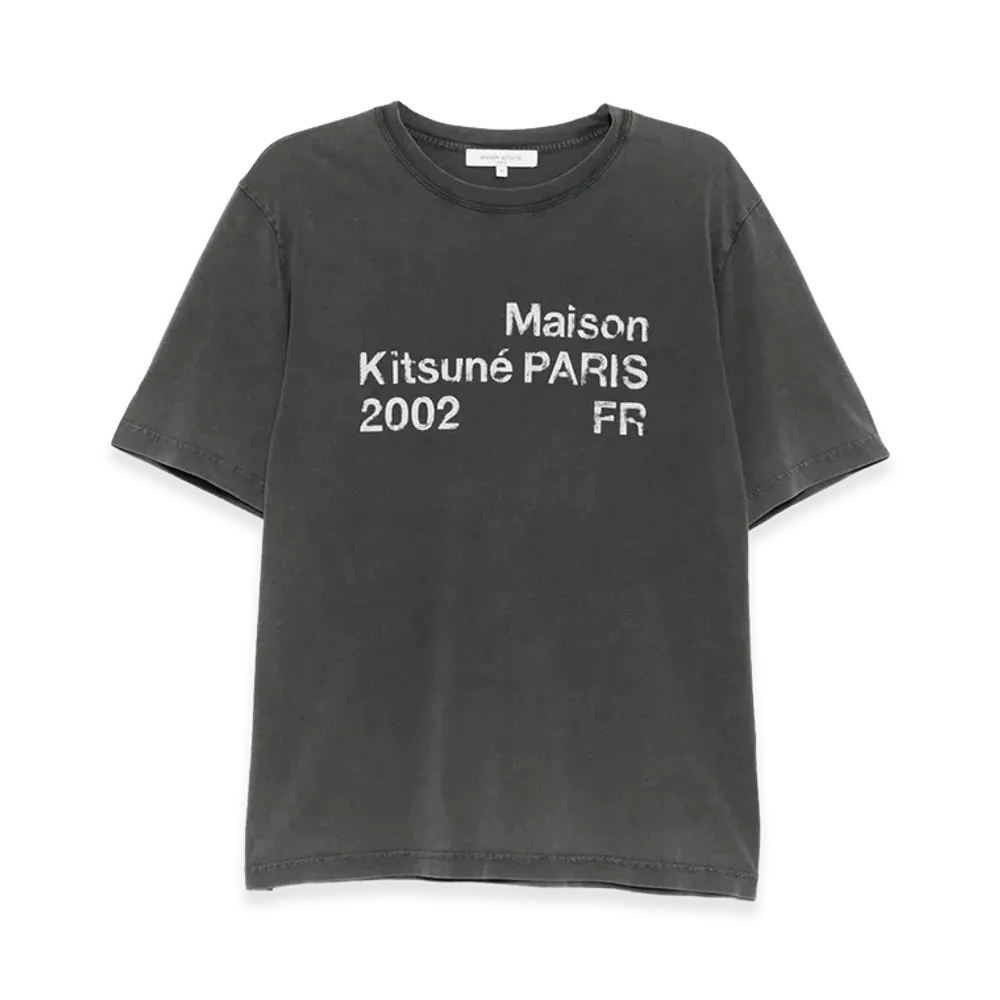 Maison Kitsune 2002 Faded Comfort Fit T-Shirt "Black"