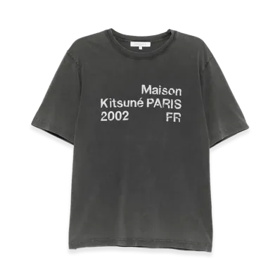 Maison Kitsune 2002 Faded Comfort Fit T-Shirt "Black"