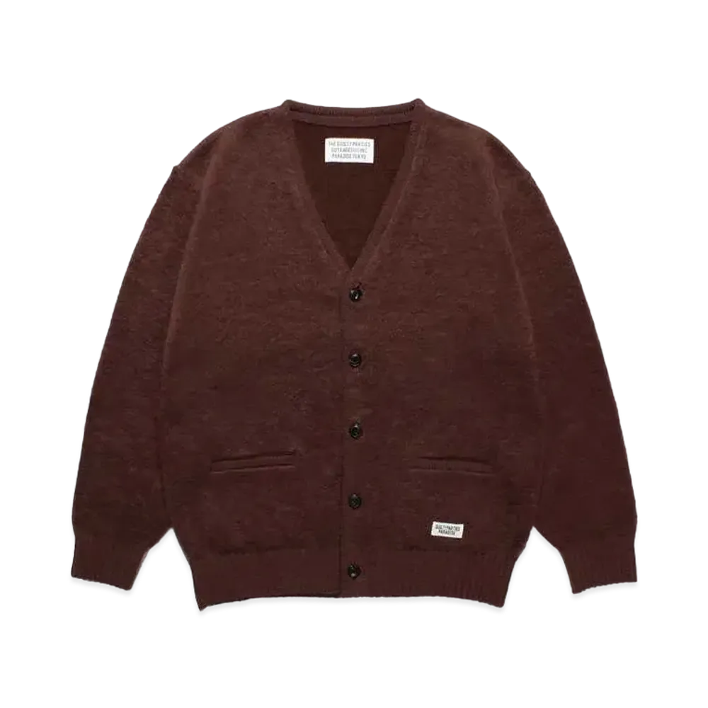 WACKO MARIA Mohair Knit Cardigan "Brown"