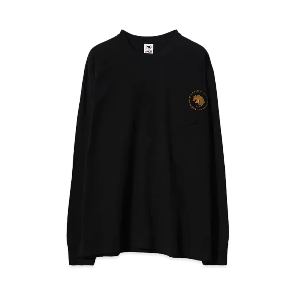 RATS CIRCLE POCKET L/S TEE "BLACK"