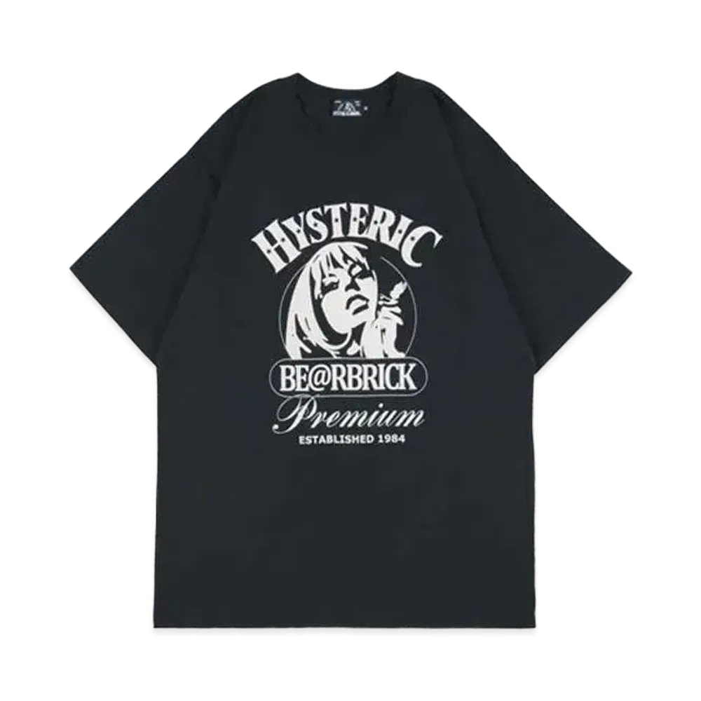 Bearbrick HYSTERIC GLAMOUR 2021 T-Shrit "Black"