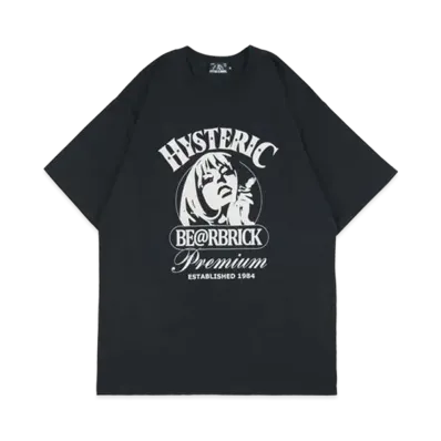 Bearbrick HYSTERIC GLAMOUR 2021 T-Shrit "Black"