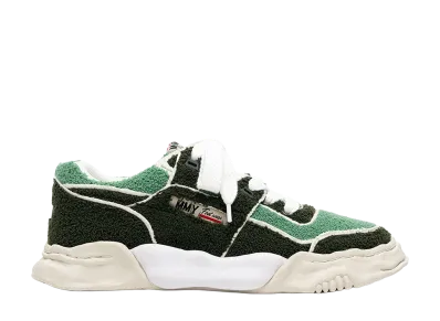 Maison MIHARA YASUHIRO PARKER OG Sole Chenille Embroidey Canvas Low-top Sneaker "Green"
