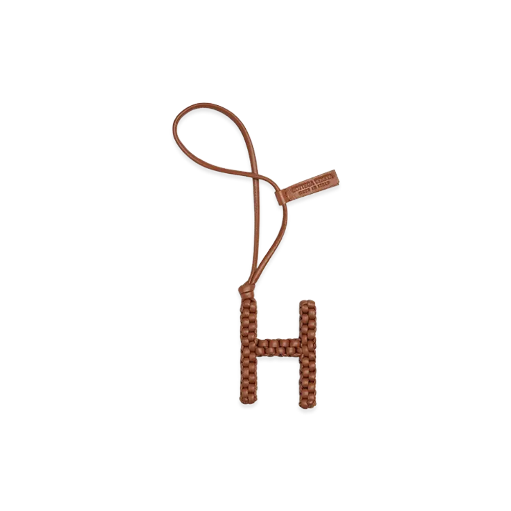 Bottega Veneta Letter H Charm "Wood"