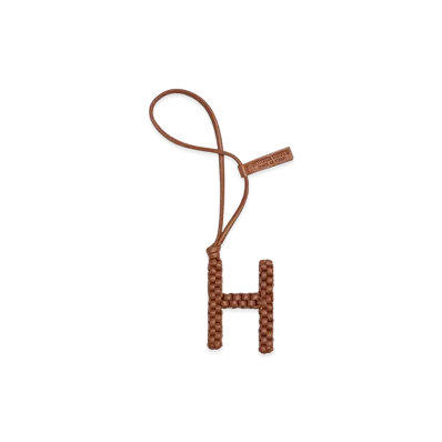 Bottega Veneta Letter H Charm "Wood"