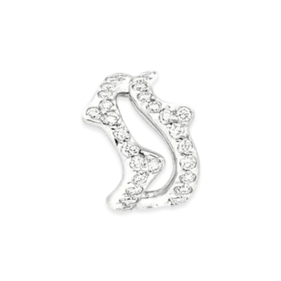 Dior Bois de Rose Single Ear Cuff "White Gold/Diamond"