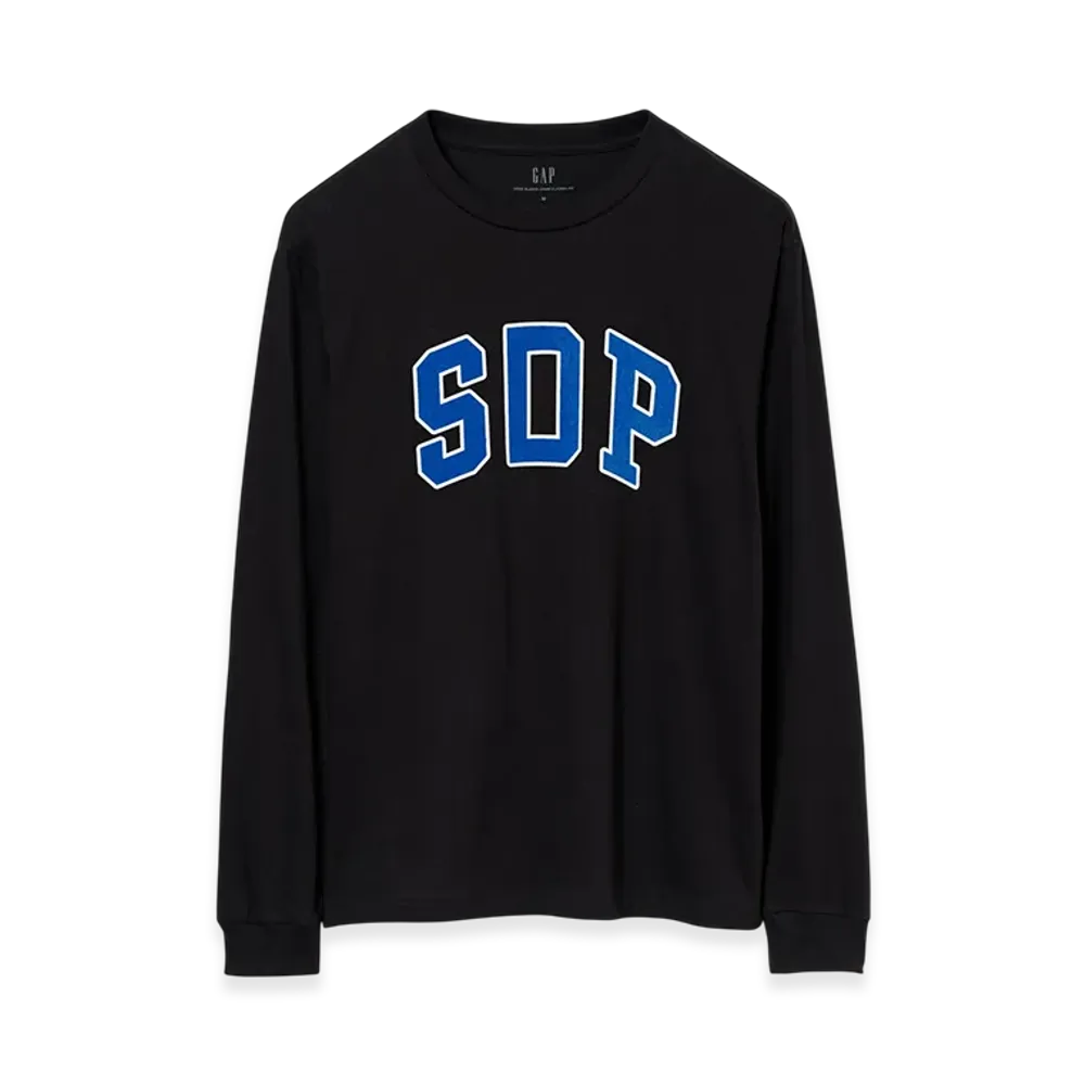 Gap x Scha Dara Parr Arch Logo Long Sleeve T-shirt "Black"