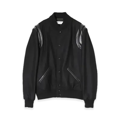 Saint Laurent Wool Teddy Jacket "Black"