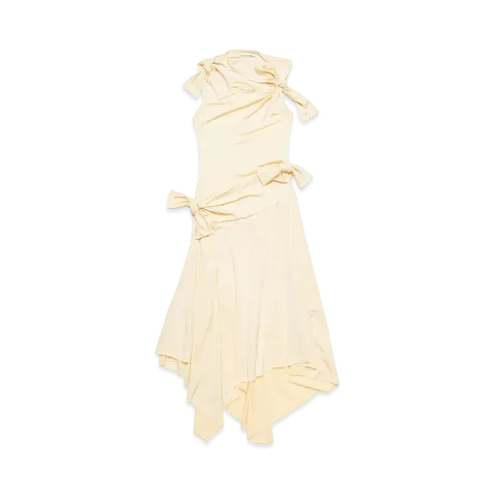 Acne Studios Tie Up Dress "Off White"