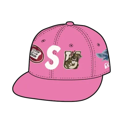 Supreme Mascots S Logo New Era "Pink"