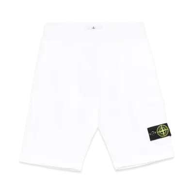 Stone Island Kids Sweat Bottoms "White"