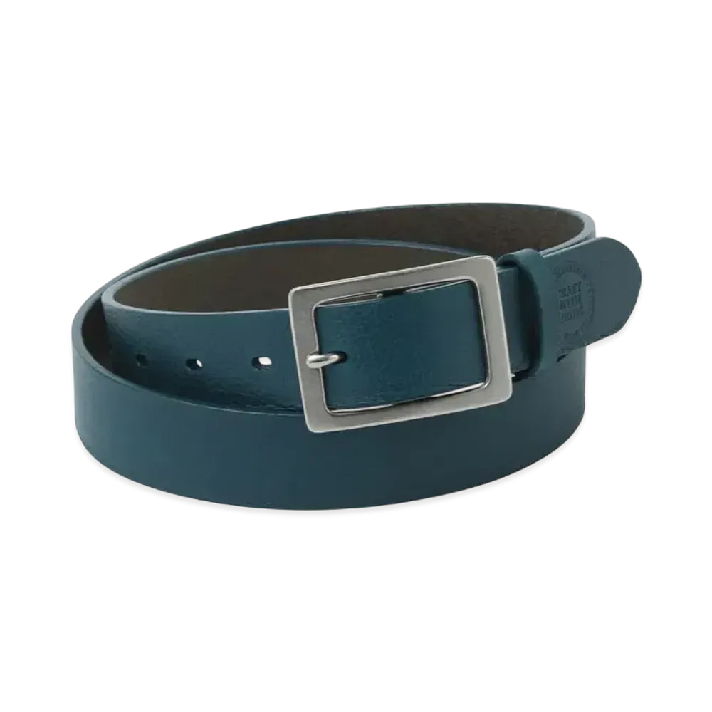 NEIGHBORHOOD Leather Wide Belt "Blue"