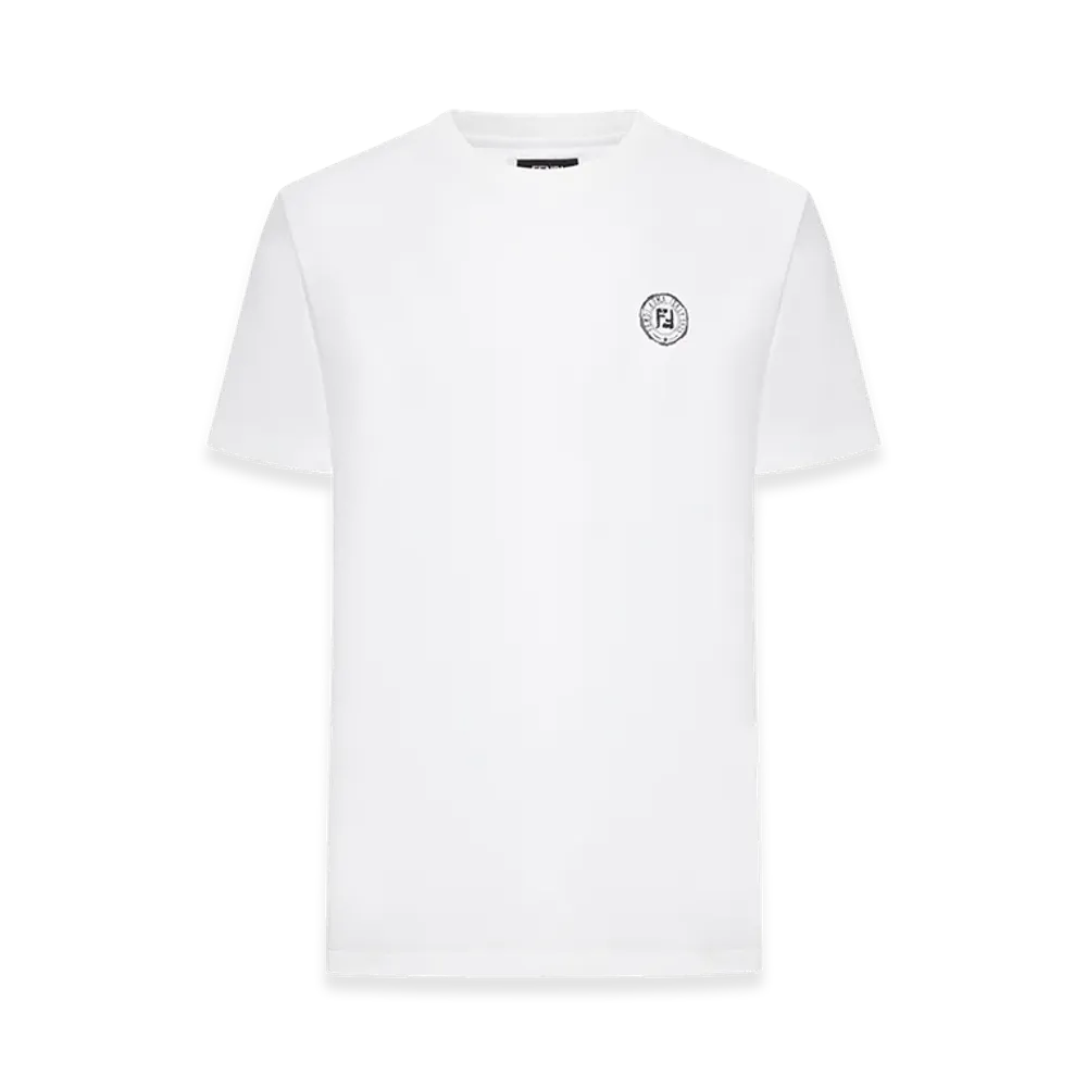FENDI Cotton T-Shirt With Print "White"
