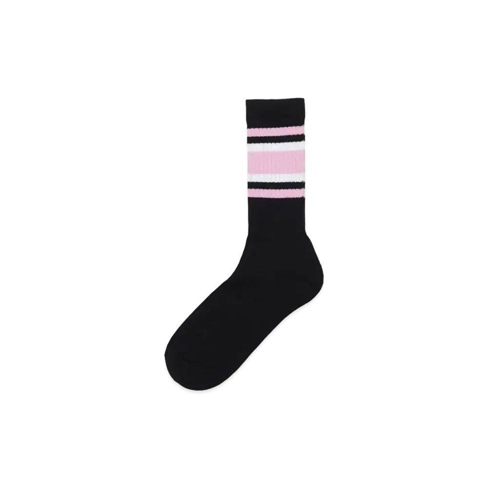 WACKO MARIA Sports Socks "Black Pink"