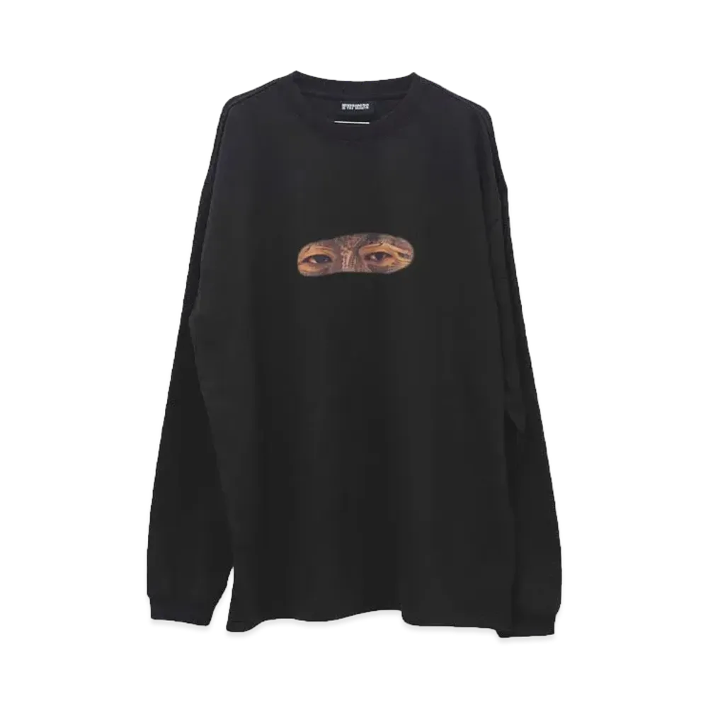 NISHIMOTO IS THE MOUTH EYES L/S TEE "BLACK"