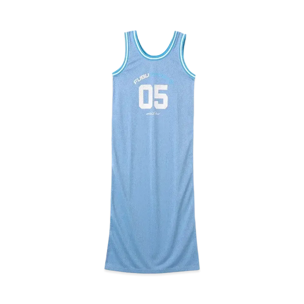 atmos pink x FUBU Mesh Long One-piece "Sax Blue"